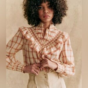 Sezane Marty Gingham Shirt